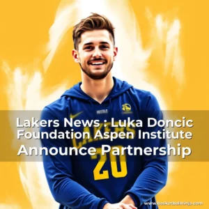 Artistic representation for Lakers News : Luka Doncic Foundation Aspen Institute Announce Partnership