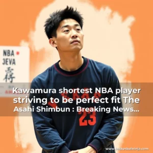 Artistic representation for Kawamura shortest NBA player striving to be perfect fit The Asahi Shimbun : Breaking News Japan News and Analysis