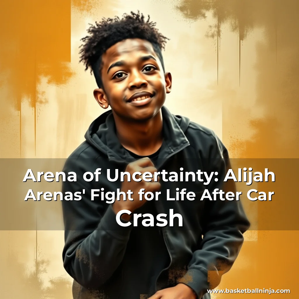 Artistic representation for Arena of Uncertainty: Alijah Arenas' Fight for Life After Car Crash