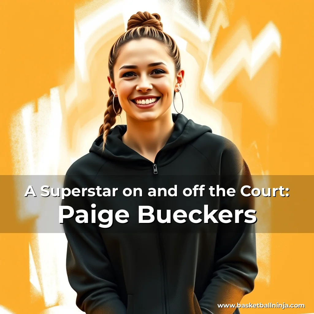 Artistic representation for A Superstar on and off the Court: Paige Bueckers