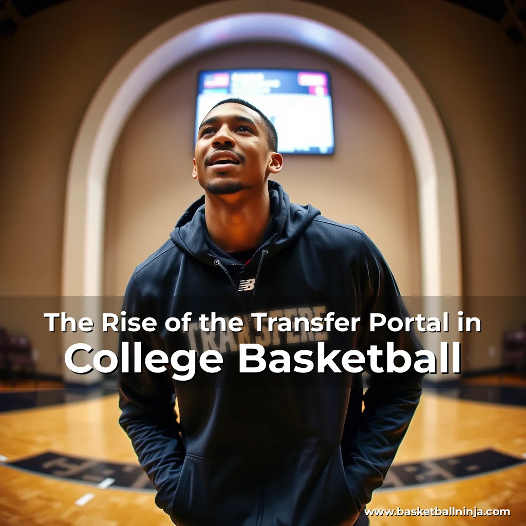 Artistic representation for The Rise of the Transfer Portal in College Basketball
