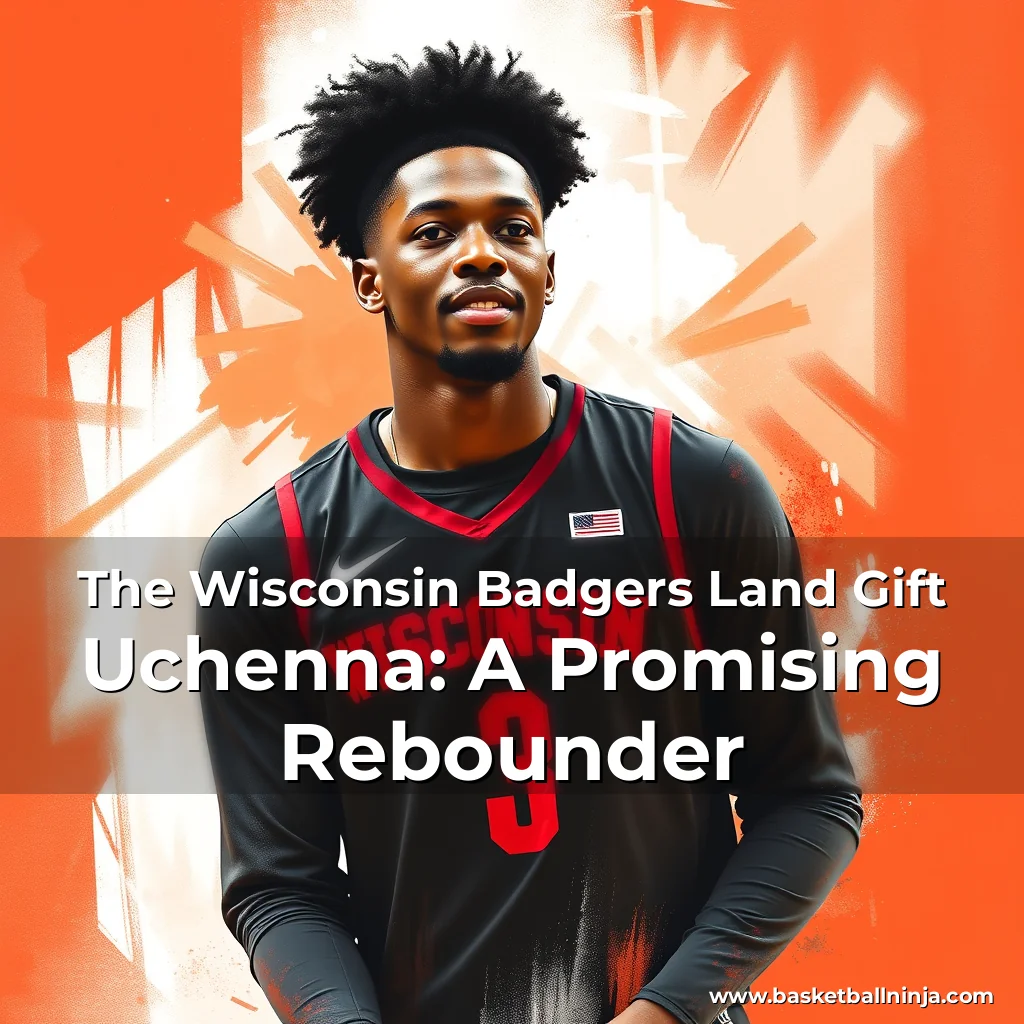 Artistic representation for The Wisconsin Badgers Land Gift Uchenna: A Promising Rebounder