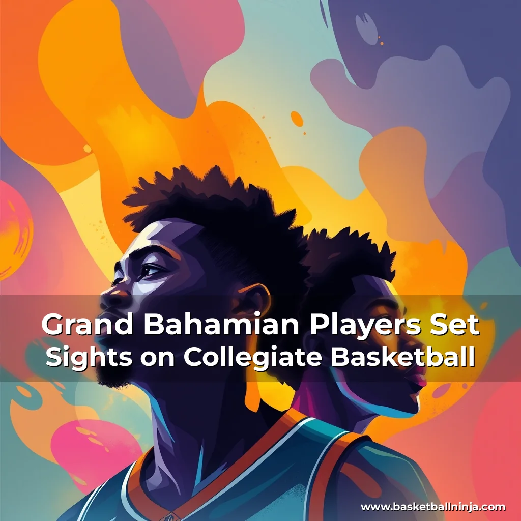 Artistic representation for Grand Bahamian Players Set Sights on Collegiate Basketball