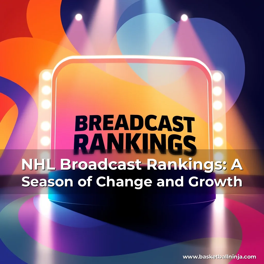 Artistic representation for NHL Broadcast Rankings: A Season of Change and Growth