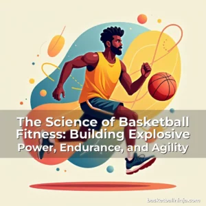Artistic representation for The Science of Basketball Fitness: Building Explosive Power, Endurance, and Agility